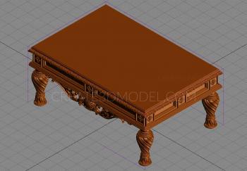 Set of furniture (KMB_0284) 3D model for CNC machine